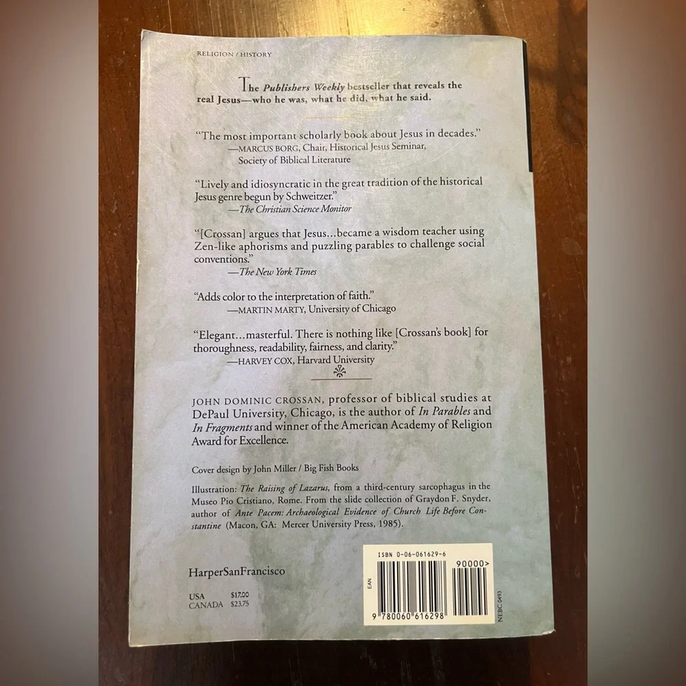 John Dominic Crossan "The Historical Jesus" Paperback - Picture 2 of 2